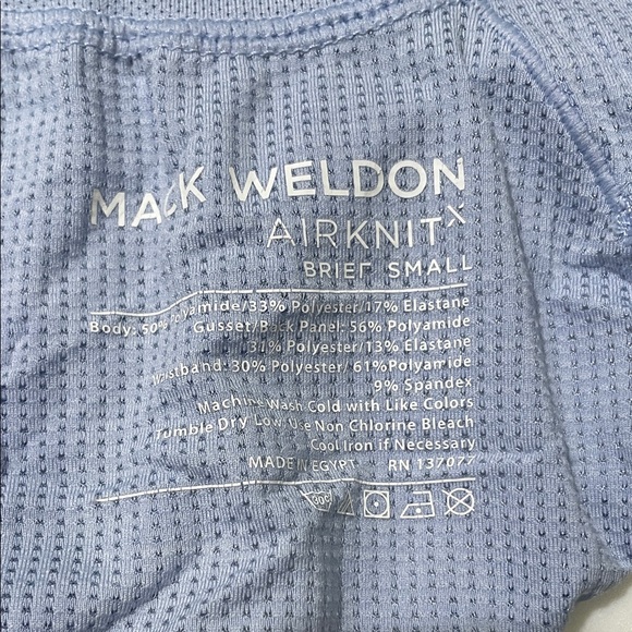 Mack Weldon Light Lavender AirKnit Briefs with Gray Waistband Small - Picture 3 of 3